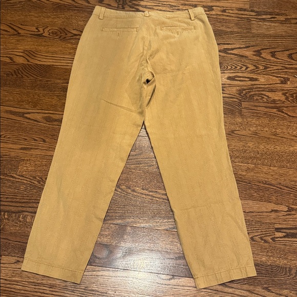 Anthropology Chino Size 29 in a Mustard/Gold color in a textured material - Picture 10 of 11